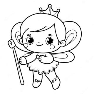 Zubna Vila Sa Carobnim Stapicem Stranica Za Bojanje 77115-19824