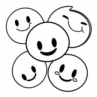 Slatka Smesna Lica Stranica Za Bojanje 77214-19892