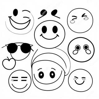 Smesna Lica Sa Naocarima Stranica Za Bojanje 77217-19901