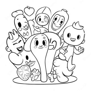 Bojanka Sa Crtanim Likovima Koji Promovisu Zdravlje 77373-20024