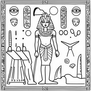 Stari Egipatski Hijeroglifi Stranica Za Bojanje 77551-20152
