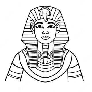 Faraon U Kraljevskom Odelu Stranica Za Bojanje 77552-20155