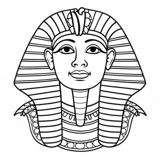 Faraon U Kraljevskom Odelu Stranica Za Bojanje 77552-20156