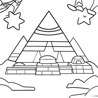 Piramide Pod Zvezdastim Nebom Stranica Za Bojanje 77554-20163