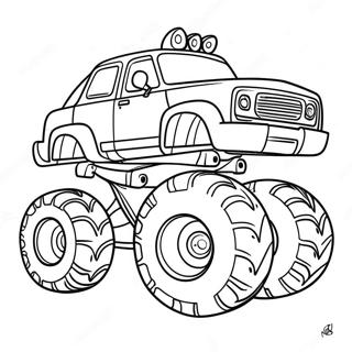 Strsljen Monster Truck Sa Gigantskim Tockovima Bojanka 78045 20543