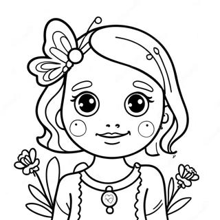 Mastovita Devojka Sa Leptirima Bojanka 78173-20637