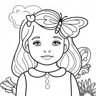 Mastovita Devojka Sa Leptirima Bojanka 78173-20639