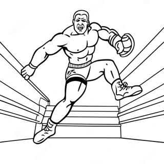 Uzbudljiva Bojanka Wwe Rvaca Koji Skace Na Protivnika 78248-20690