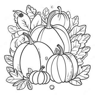 Sarena Stranica Za Bojanje Jesenske Zetve 78428-20832