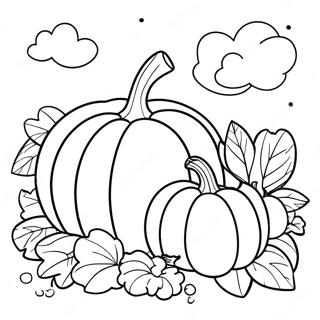 Obilna Stranica Za Bojanje Zetve Bundeva 78429-20836