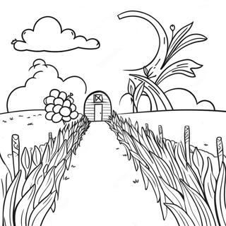 Sarmantna Stranica Za Bojanje Zetve U Kukuruzu 78431-20841