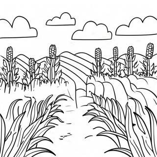 Sarmantna Stranica Za Bojanje Zetve U Kukuruzu 78431-20843