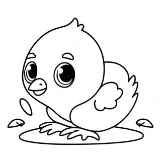 Razigrani Pilic Koji Proviruje Bojanka 78922 21224