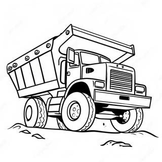 Bojanka Sa Kamionom Za Otpad Koji Prevozi Zemlju 79231 21458