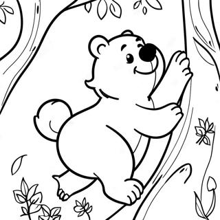 Avanturisticki Smedi Medved Koji Se Penje Na Drvo Za Bojanje 79953-22012