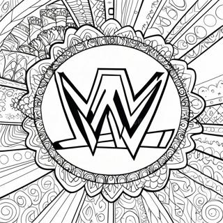Wwe Logo Na Obojenoj Stranici 80055 22081
