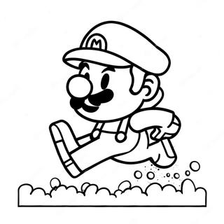 8 Bit Mario U Trcanju Za Bojanje 80159-22170