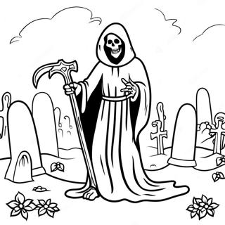 Grim Reaper Na Groblju Bojanka 81855-23486
