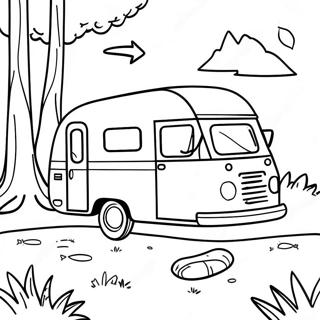 Sareni Kamper U Prirodi Za Bojanje 82009-23604