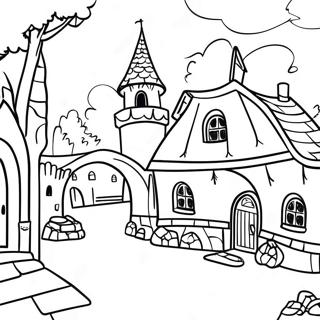 Zanosno Srednjovekovno Selo Za Bojanje 82036-23627