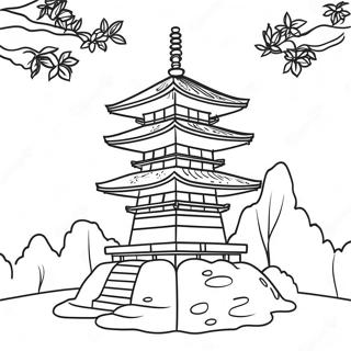 Tradicionalna Japanska Pagoda Bojanka 82187 23738