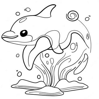 Razigrani Delfin Koji Skace Za Bojanje 82805-24249