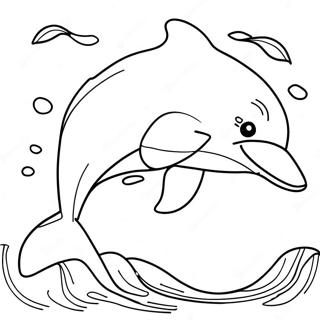 Razigrani Delfin Koji Skace Za Bojanje 82805-24251