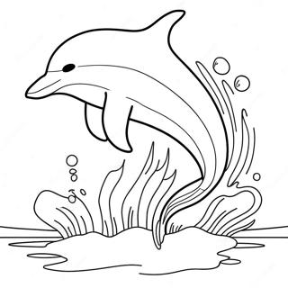 Razigrani Delfin Koji Skace Za Bojanje 82805-24252