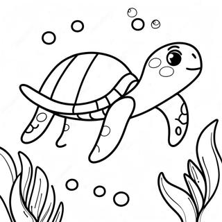 Slatka Morska Kornjaca Koja Pliva Za Bojanje 82807-24257