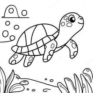 Slatka Morska Kornjaca Koja Pliva Za Bojanje 82807-24258