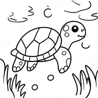 Slatka Morska Kornjaca Koja Pliva Za Bojanje 82807-24259