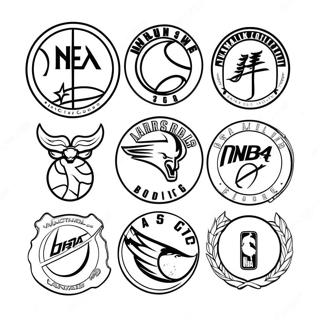 Sareni Nba Timski Logotipi Za Bojanje 83037-24425