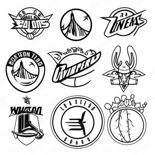 Sareni Nba Timski Logotipi Za Bojanje 83037-24427