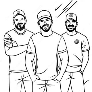 Stranica Za Bojenje Tima Dude Perfect U Akciji Бојанке