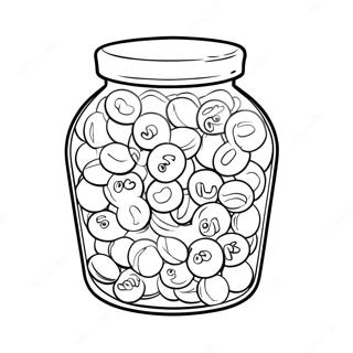 Stranica Za Bojanje Sa Teglom Mm Slatkisa 83650-24914