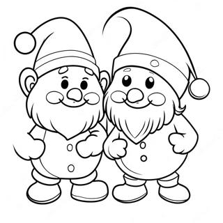 Veseli Bozicni Patuljak Sa Sneska Bojanka 83704-24962