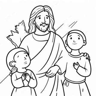 Isus Sa Decom Za Bojanje 8378-331