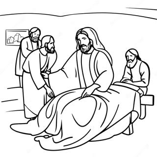 Isus Leci Bolesne Za Bojanje 8382-1114