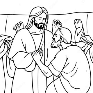 Isus Leci Bolesne Za Bojanje 8382-1116