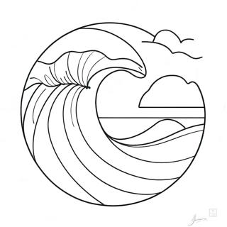 Minimalisticki Okeanski Talasi Bojanka 84165 25323