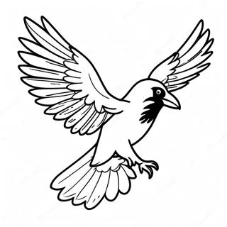 Impozantni Gavran U Letu Bojanka 84418-25511