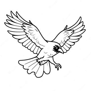 Impozantni Gavran U Letu Bojanka 84418-25512