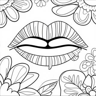 Stranica Za Bojanje Nasmejanih Usana 85136-26161