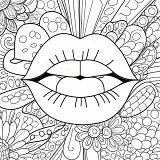 Stranica Za Bojanje Nasmejanih Usana 85136-26164