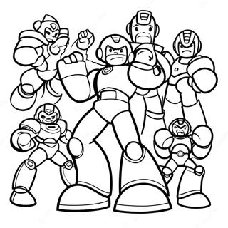 Megaman Protiv Robot Majstora - Bojanka Бојанке