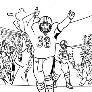 Proslava Touchdown A Chicago Bears Za Bojanje 85856-26722