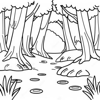 Bujna Suma Pejzaz Za Bojanje 86803 27461