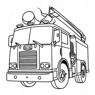 Veliki Crveni Vatrogasni Kamion Za Bojanje 86854-27507