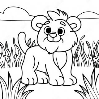 Bojanka Razigranog Lave U Travi 88187-28709