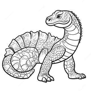 Realisticna Bojanka Sa Komodo Zmajem 88210-28723